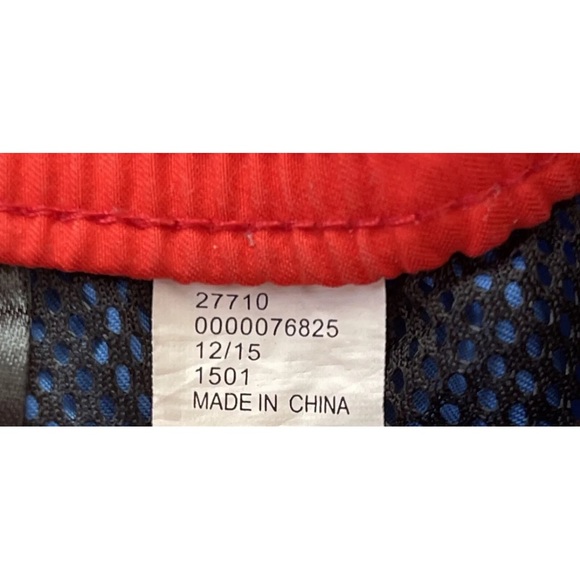 EUC DC Comics Superman Swim Trunks Basket Mesh 3 Pocket | Blue Red | Men’s Large - Picture 12 of 13